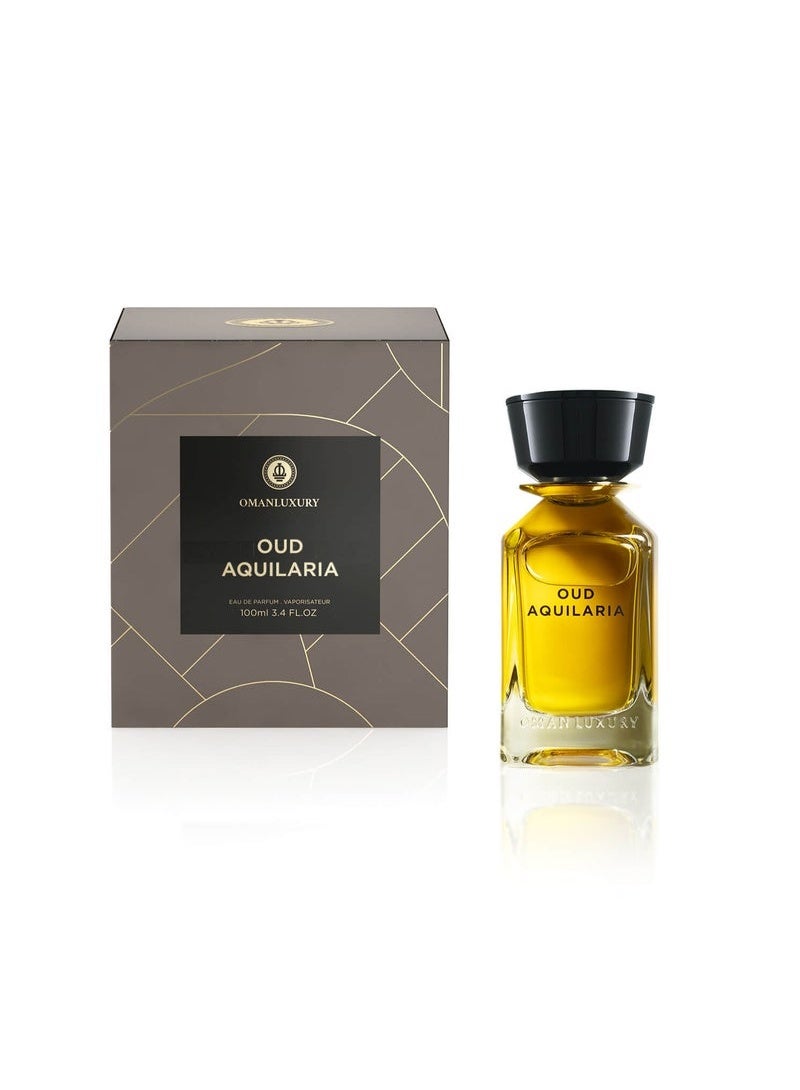 عمان الفاخرة عطر عود أكويلاريا أو دو بارفان 100 مل - Image 1